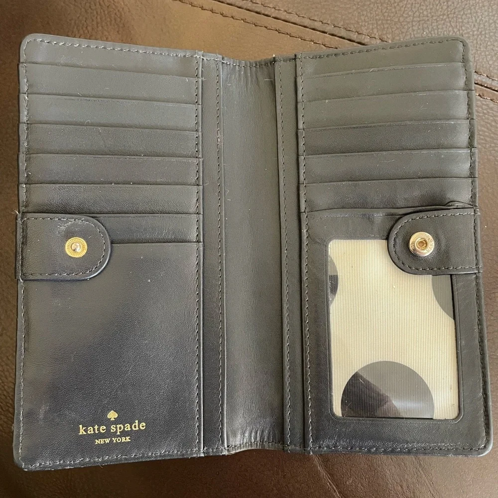 Kate Spade Genuine Leather Gold Wallet